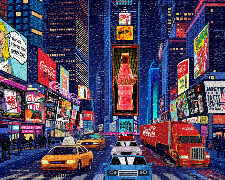 1000 Piece - Coca-Cola City Nights Jigsaw Puzzle - by Springbok