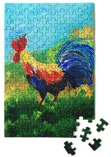 150 Pieces - Rooster Mini Jigsaw Puzzle - By MicroPuzzle