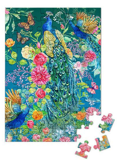80 Pieces - Peacocks Mini Jigsaw Puzzle - By MicroPuzzle