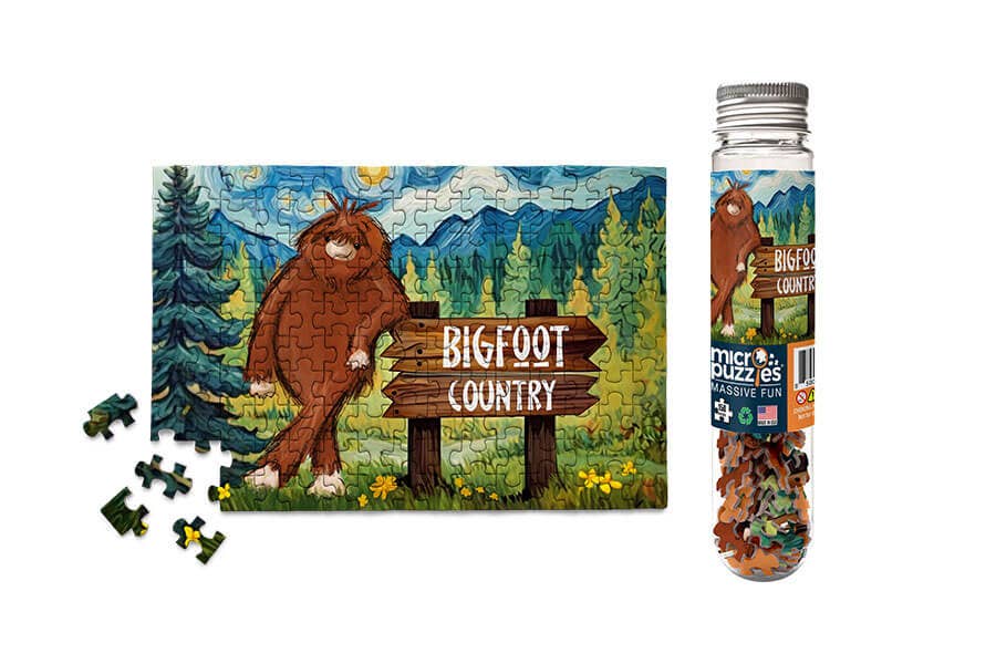 150 Pieces - Bigfoot Country Mini Jigsaw Puzzle - By MicroPuzzle