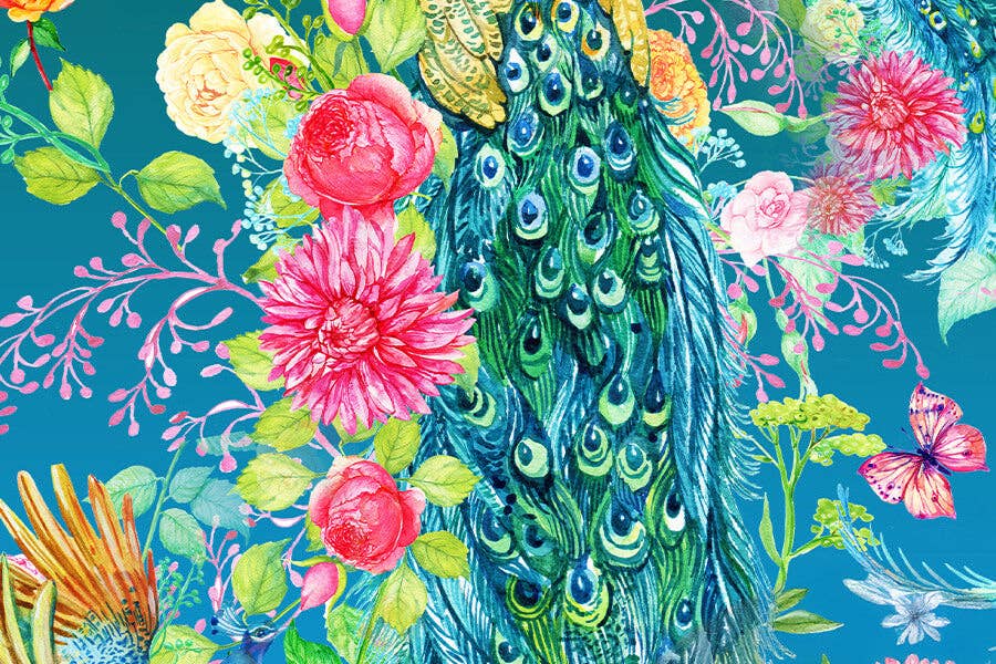 80 Pieces - Peacocks Mini Jigsaw Puzzle - By MicroPuzzle