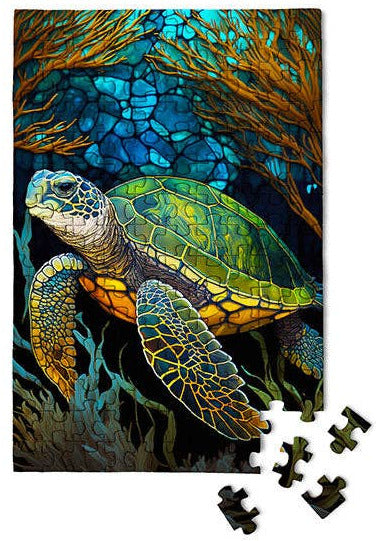 150 Pieces - Sea Turtle Mini Jigsaw Puzzle - By MicroPuzzle