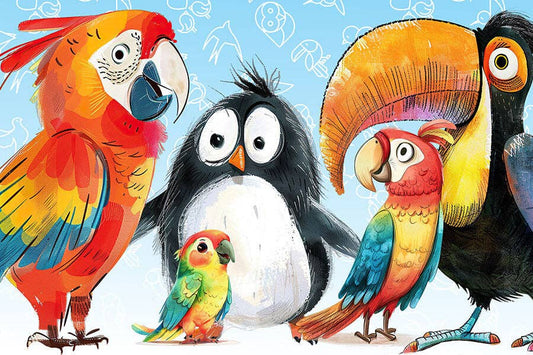 150 Pieces - Odd Bird Out Mini Jigsaw Puzzle - By MicroPuzzle