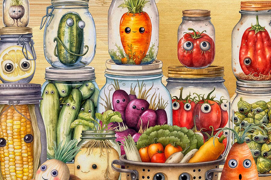 80 Pieces - Pickle Party Mini Jigsaw Puzzle - By MicroPuzzle