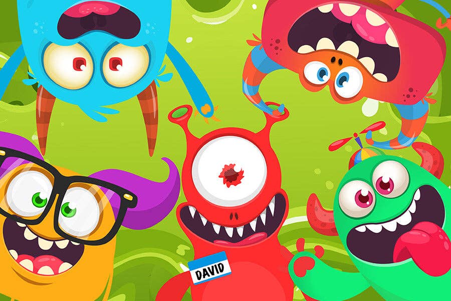 80 Pieces - Monster Meet-up Mini Jigsaw Puzzle - By MicroPuzzle