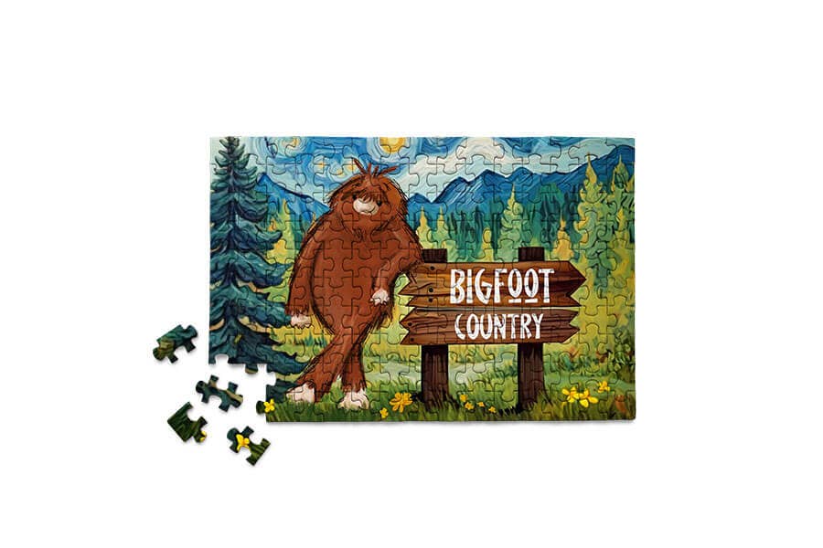 150 Pieces - Bigfoot Country Mini Jigsaw Puzzle - By MicroPuzzle