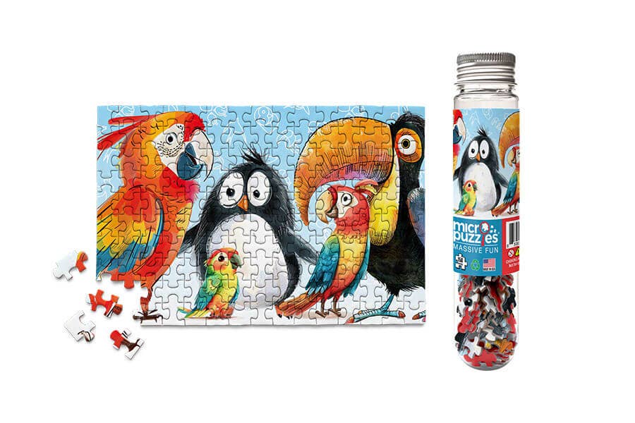 150 Pieces - Odd Bird Out Mini Jigsaw Puzzle - By MicroPuzzle