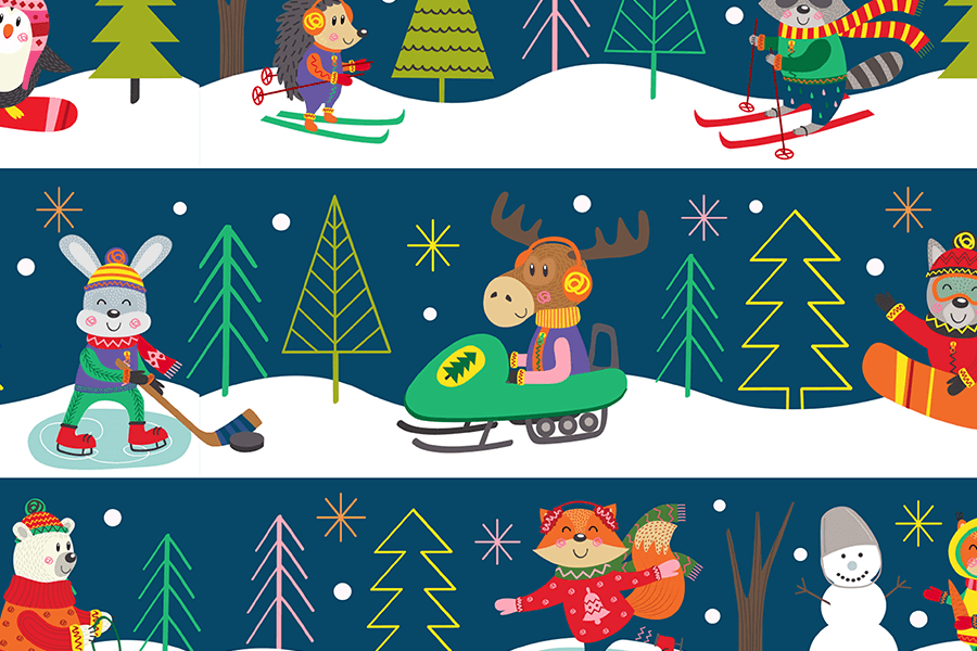 80 Pieces - Frosty Frolics Mini Jigsaw Puzzle - By MicroPuzzle