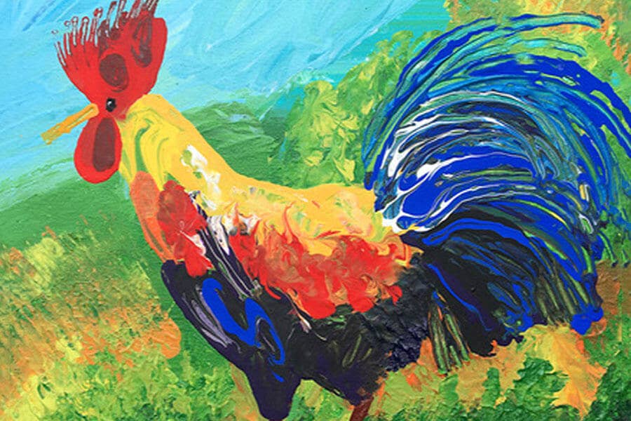 150 Pieces - Rooster Mini Jigsaw Puzzle - By MicroPuzzle