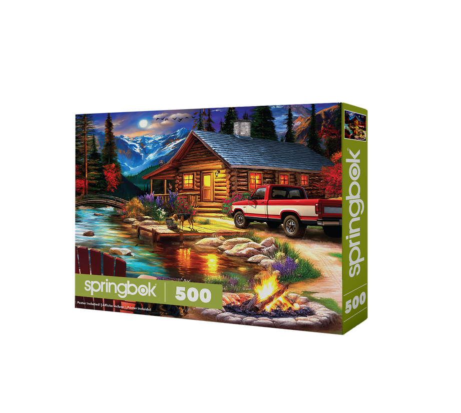 500 Pieces - Cabin on the Creek Jigsaw Puzzle - by Springbok