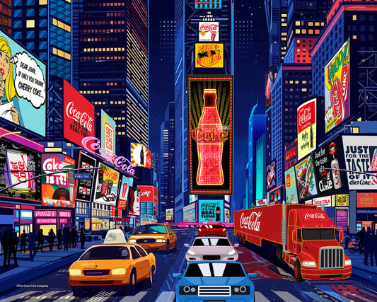 1000 Piece - Coca-Cola City Nights Jigsaw Puzzle - by Springbok