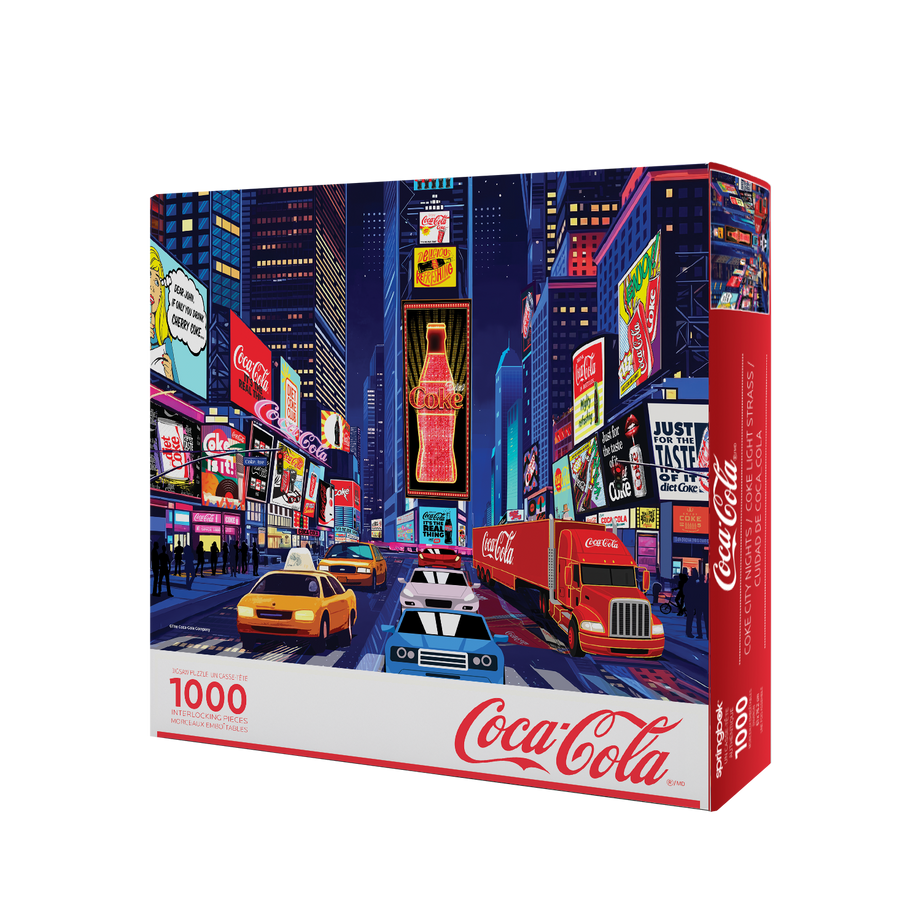 1000 Piece - Coca-Cola City Nights Jigsaw Puzzle - by Springbok