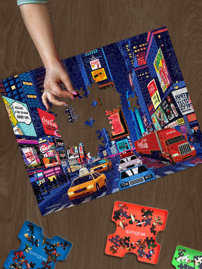 1000 Piece - Coca-Cola City Nights Jigsaw Puzzle - by Springbok