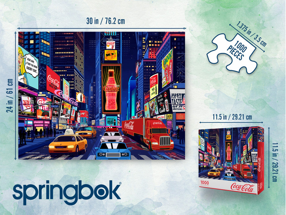 1000 Piece - Coca-Cola City Nights Jigsaw Puzzle - by Springbok
