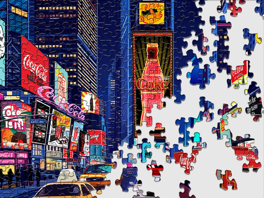 1000 Piece - Coca-Cola City Nights Jigsaw Puzzle - by Springbok