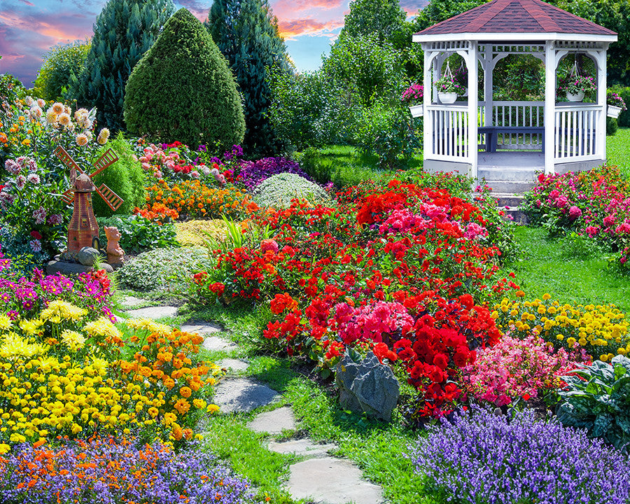500 Pieces - Flower Garden Jigsaw Puzzle - by Springbok