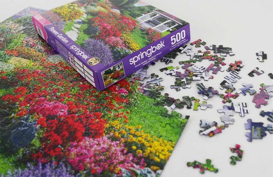 500 Pieces - Flower Garden Jigsaw Puzzle - by Springbok