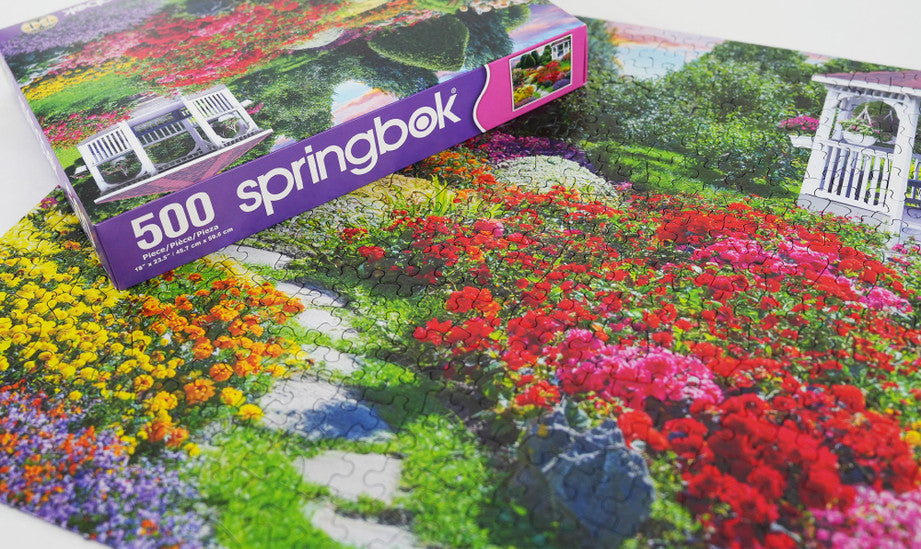 500 Pieces - Flower Garden Jigsaw Puzzle - by Springbok