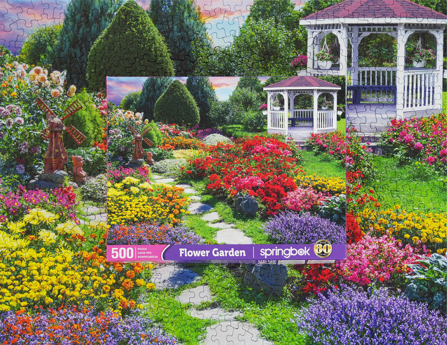 500 Pieces - Flower Garden Jigsaw Puzzle - by Springbok