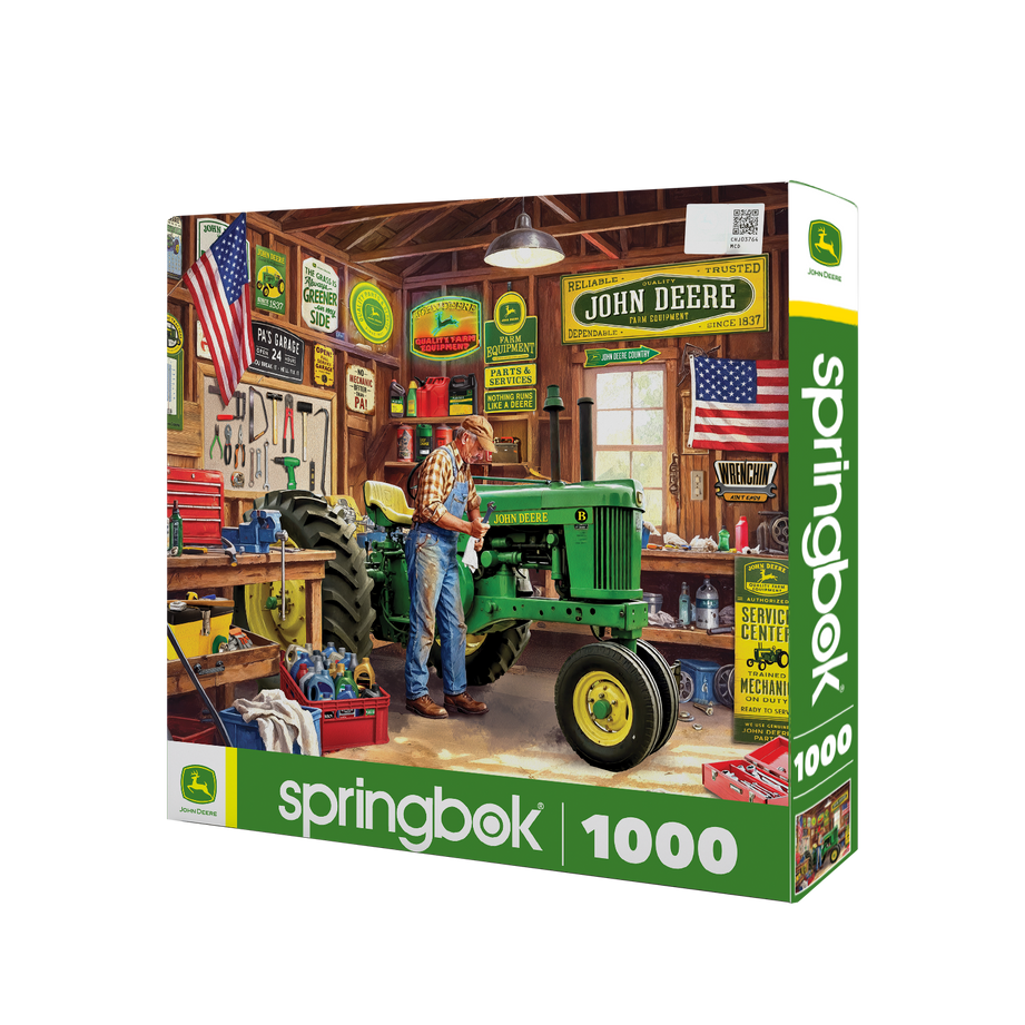 1000 Pieces - John Deere's GrandaPas Garage Jigsaw Puzzle - by Springbok