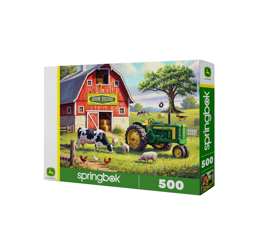 500 Pieces - John Deere Country Morning Jigsaw Puzzle - by Springbok