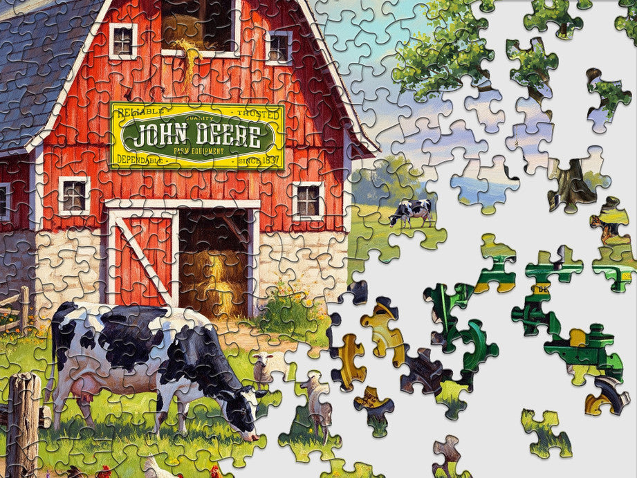 500 Pieces - John Deere Country Morning Jigsaw Puzzle - by Springbok