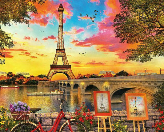1000 Pieces - Paris Sunset Jigsaw Puzzle - by Springbok