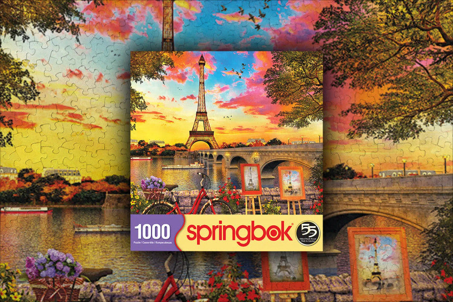 1000 Pieces - Paris Sunset Jigsaw Puzzle - by Springbok