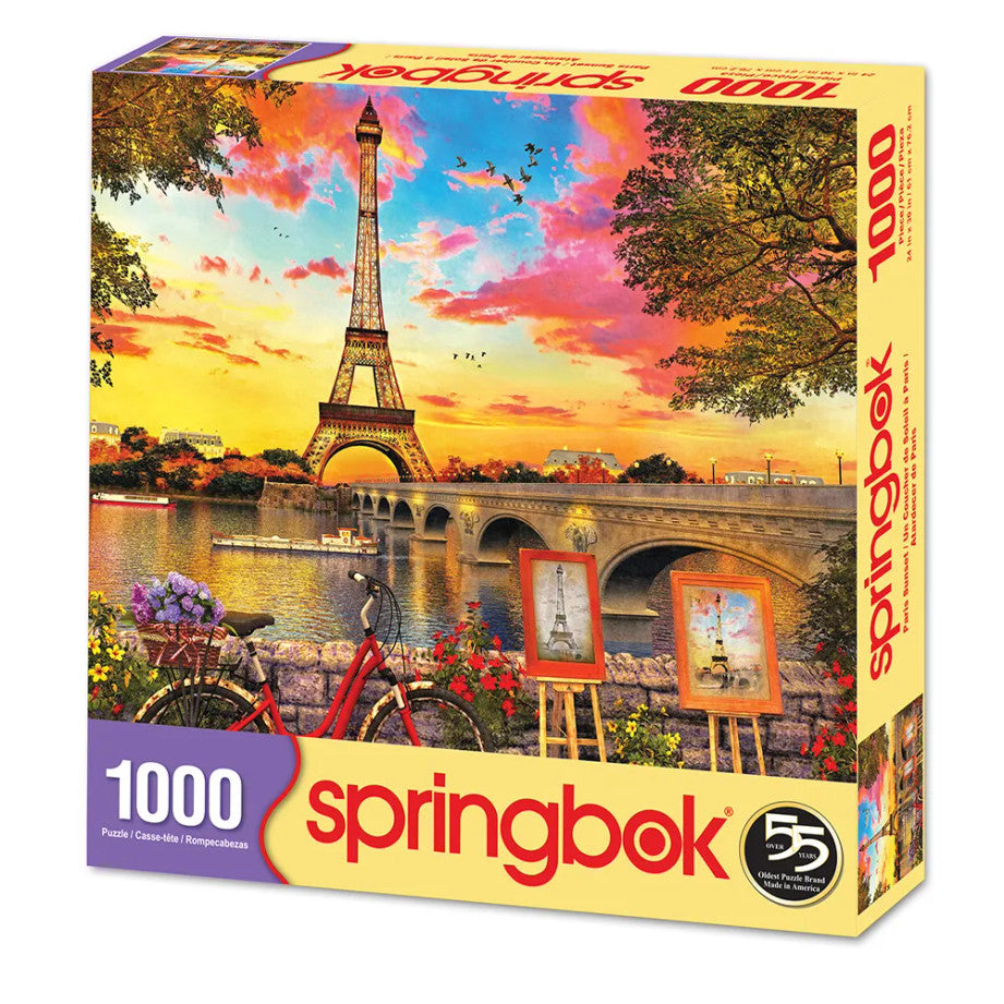 1000 Pieces - Paris Sunset Jigsaw Puzzle - by Springbok