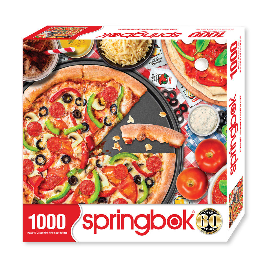 1000 Pieces - Pizza Night Jigsaw Puzzle - by Springbok
