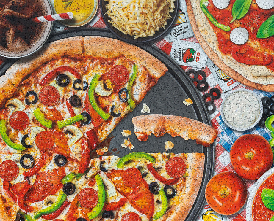 1000 Pieces - Pizza Night Jigsaw Puzzle - by Springbok