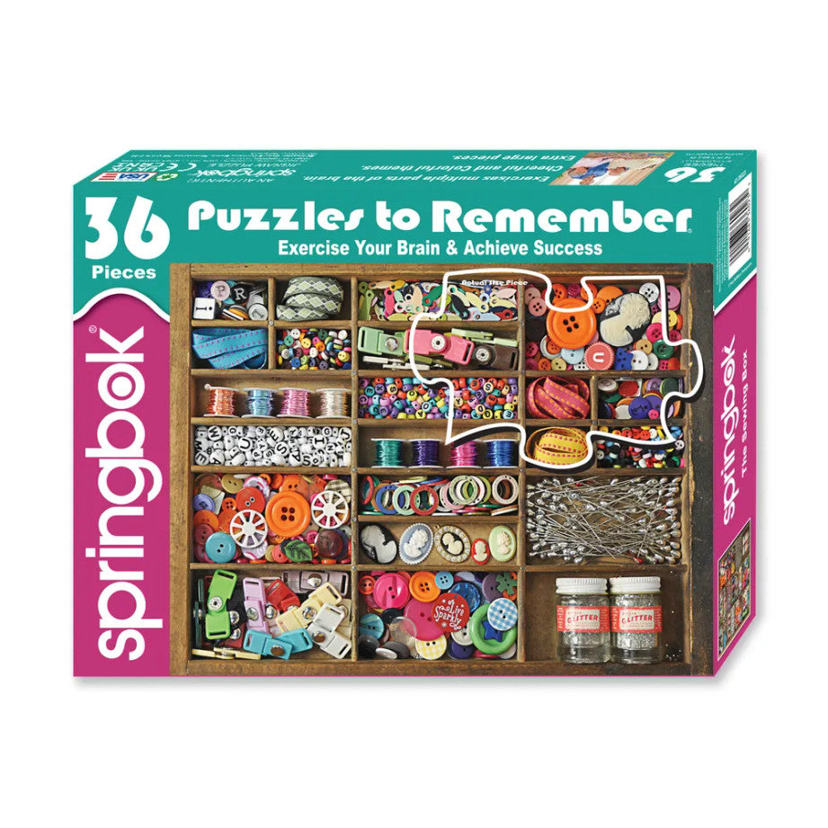 36 Piece Cognative - Sewing Box Jigsaw Puzzle - by Springbok