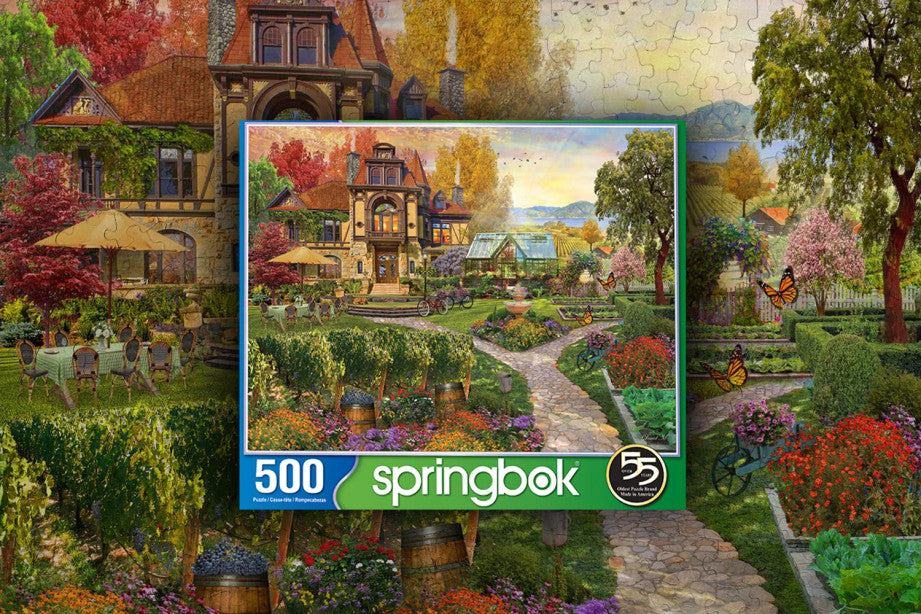 500 Pieces - Vineyard Retreat Jigsaw Puzzle - by Springbok