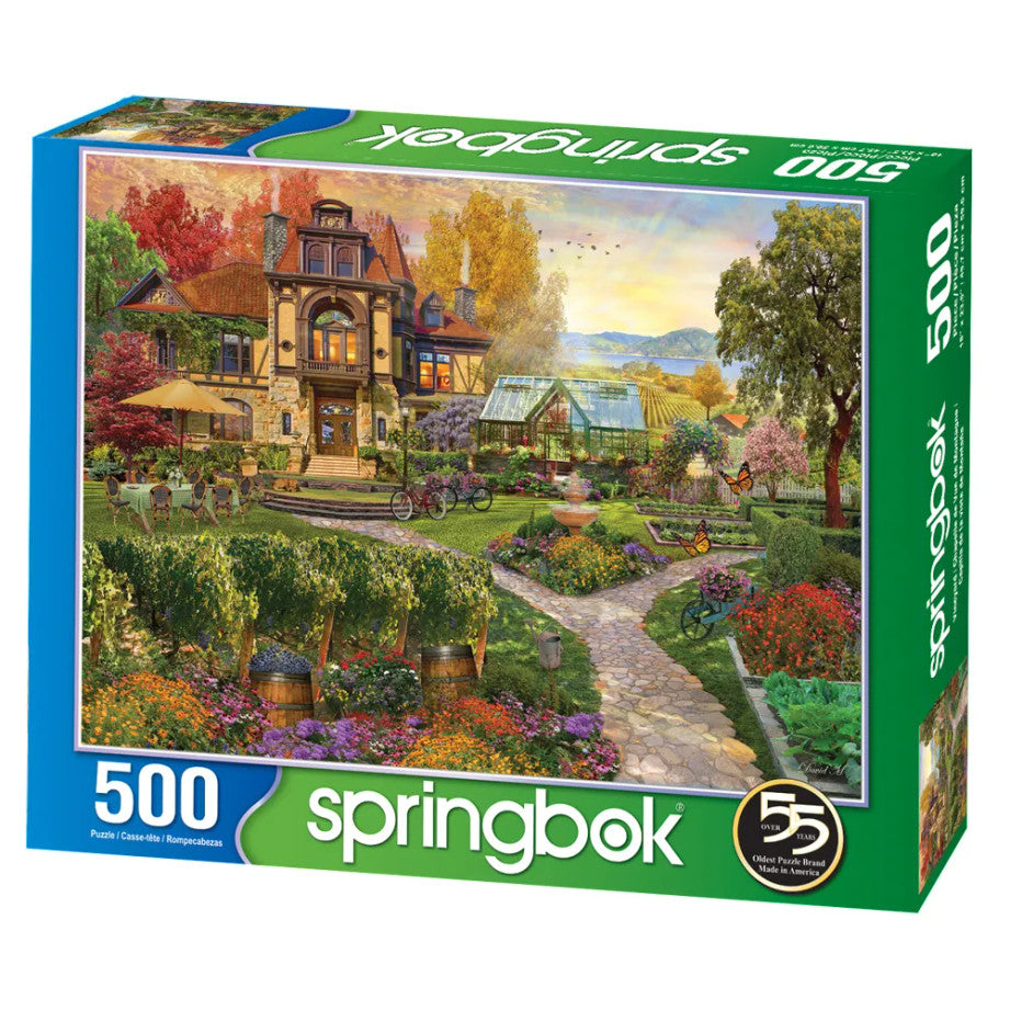500 Pieces - Vineyard Retreat Jigsaw Puzzle - by Springbok