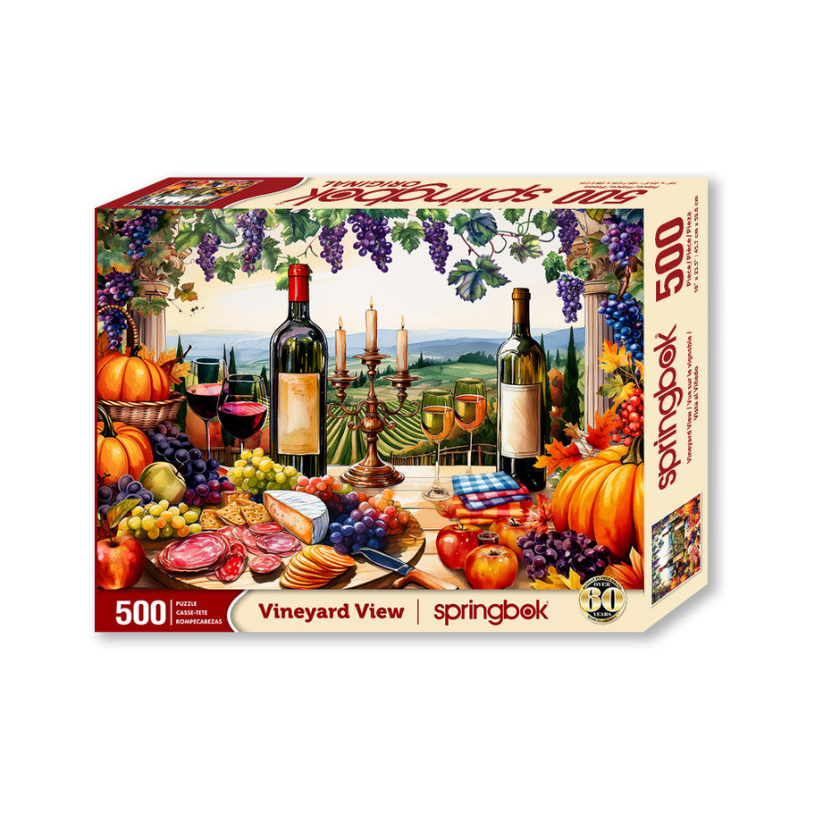 500 Pieces - Vineyard View Jigsaw Puzzle - by Springbok