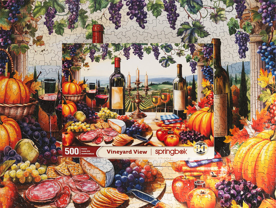 500 Pieces - Vineyard View Jigsaw Puzzle - by Springbok