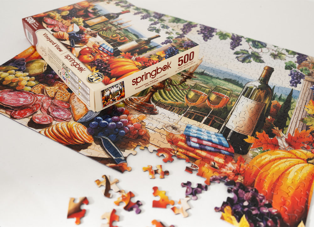 500 Pieces - Vineyard View Jigsaw Puzzle - by Springbok