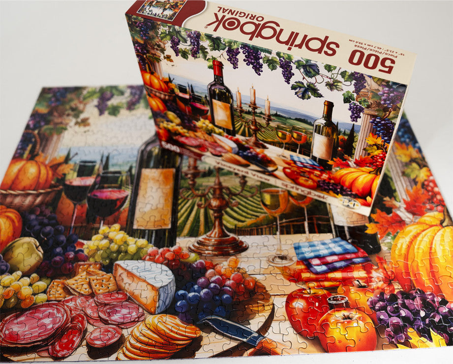500 Pieces - Vineyard View Jigsaw Puzzle - by Springbok