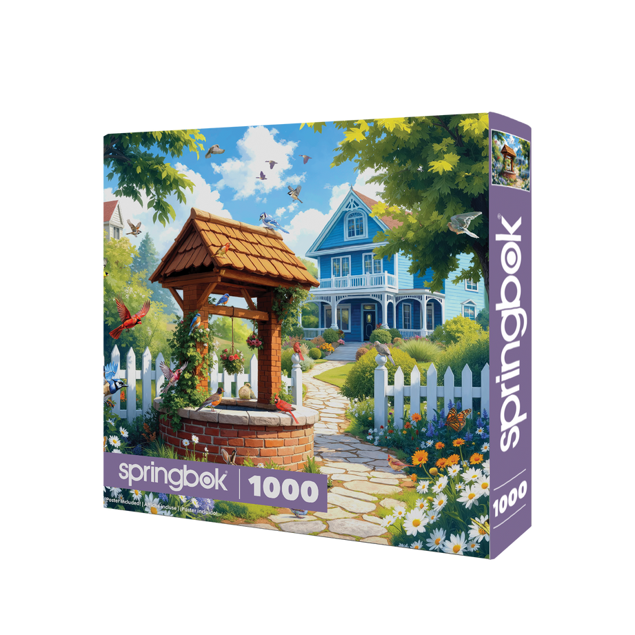 1000 Pieces - Wishing Well Garden Jigsaw Puzzle - by Springbok