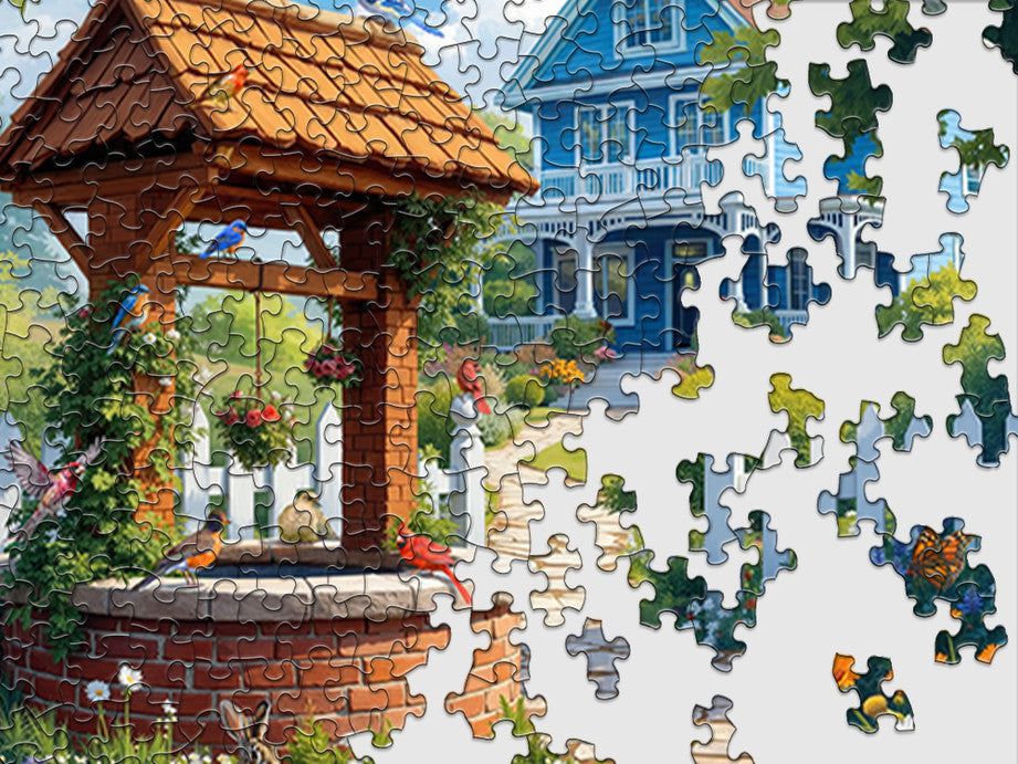 1000 Pieces - Wishing Well Garden Jigsaw Puzzle - by Springbok