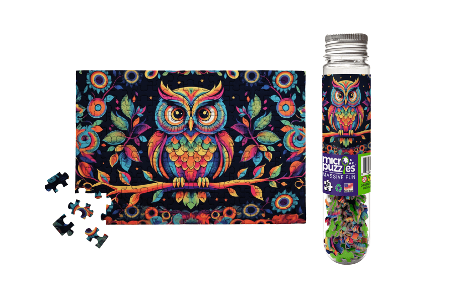 150 Pieces - Owl Mini Jigsaw Puzzle - By MicroPuzzle