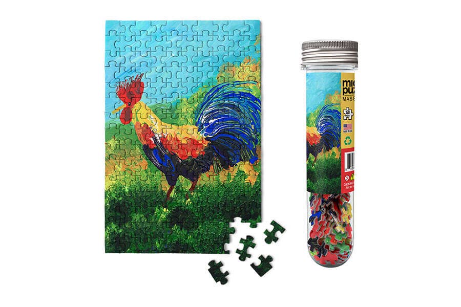 150 Pieces - Rooster Mini Jigsaw Puzzle - By MicroPuzzle