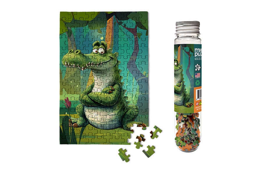 150 Pieces - See You Later Alligator Mini Jigsaw Puzzle - By MicroPuzzle
