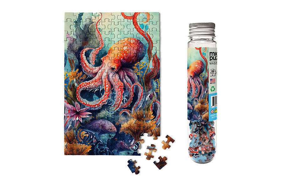 150 Pieces - Octopus Mini Jigsaw Puzzle - By MicroPuzzle